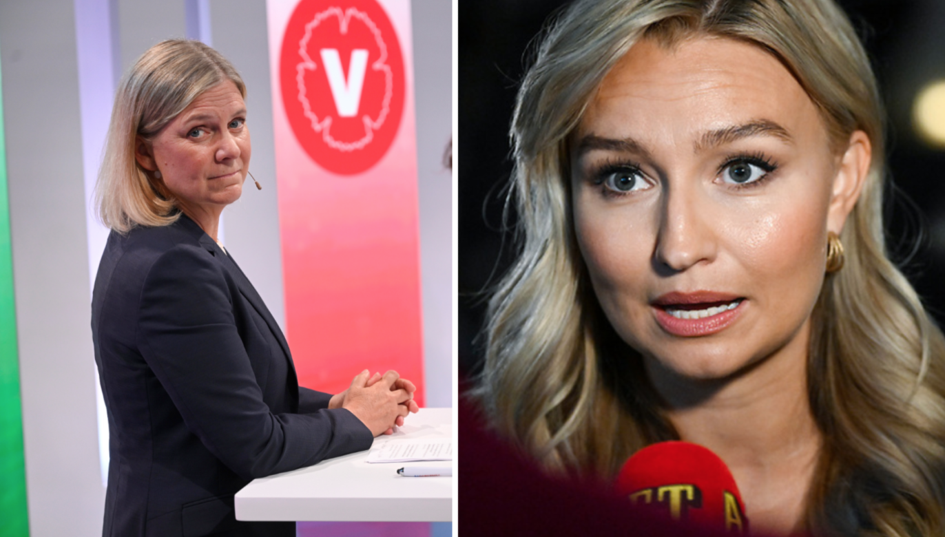 Magdalena Andersson, Kristdemokraterna, Ebba Busch, TT, Socialdemokraterna, Valet 2022